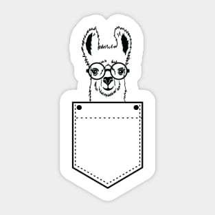 Pocket Llama Sticker